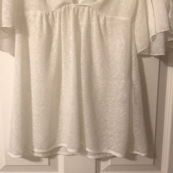 New pure white top swim cover up, S - Picture 5 of 7